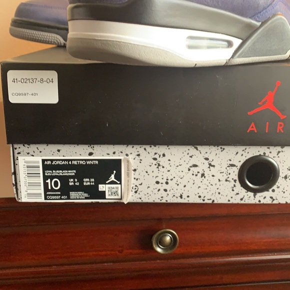 Air Jordan Retro 4s Winterized Loyal Blue size 10 - Picture 10 of 10